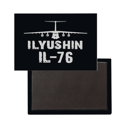 ILYUSHIN IL-76 Plane aviation themed magnet, strong neodymium core.
