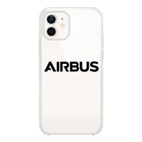 Thumbnail for Airbus & Text Transparent Silicone aviation themed transparent iPhone case for iPhone.