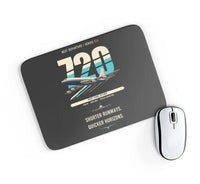 Thumbnail for Boeing 720B design on black rectangle mouse pad