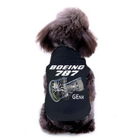 Thumbnail for Pet vest with Boeing 787 & GENX Engine Dog Pet aviation design, quilted insulated panel.
