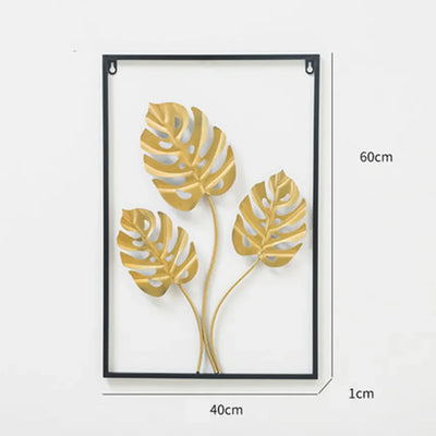 Three turtle leaves Wall Decoration/Hanging: For Living Room aviation design on premium decorative material hanging wall deco.