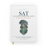 Thumbnail for San Antonio International Airport (SAT) design on white notebook