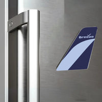 Thumbnail for Breeze Airways aviation design tail magnet in 3D metal with magnetic back.