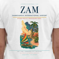 Thumbnail for Zamboanga International Airport (ZAM) double-side t-shirt design close-up cover