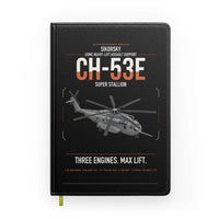 Thumbnail for Sikorsky CH-53E Super Stallion design on black notebook