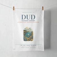 Thumbnail for Dunedin Airport (DUD) design on white towel
