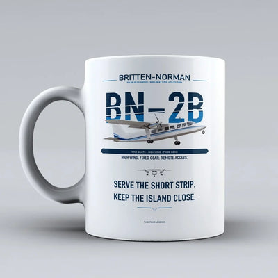 BN-2B-26 Islander Mug design on white britten norman
