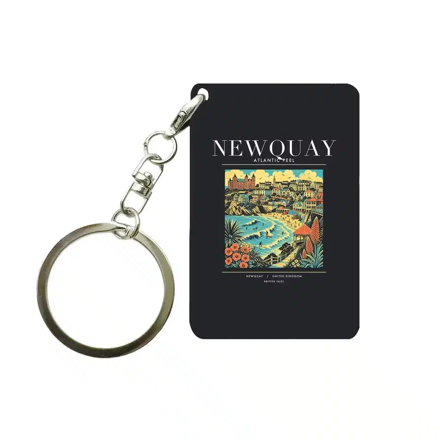 NEWQUAY - Poster - Key Chain - Black