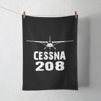 Cessna 208 & Plane aviation design on soft absorbent cotton towel.