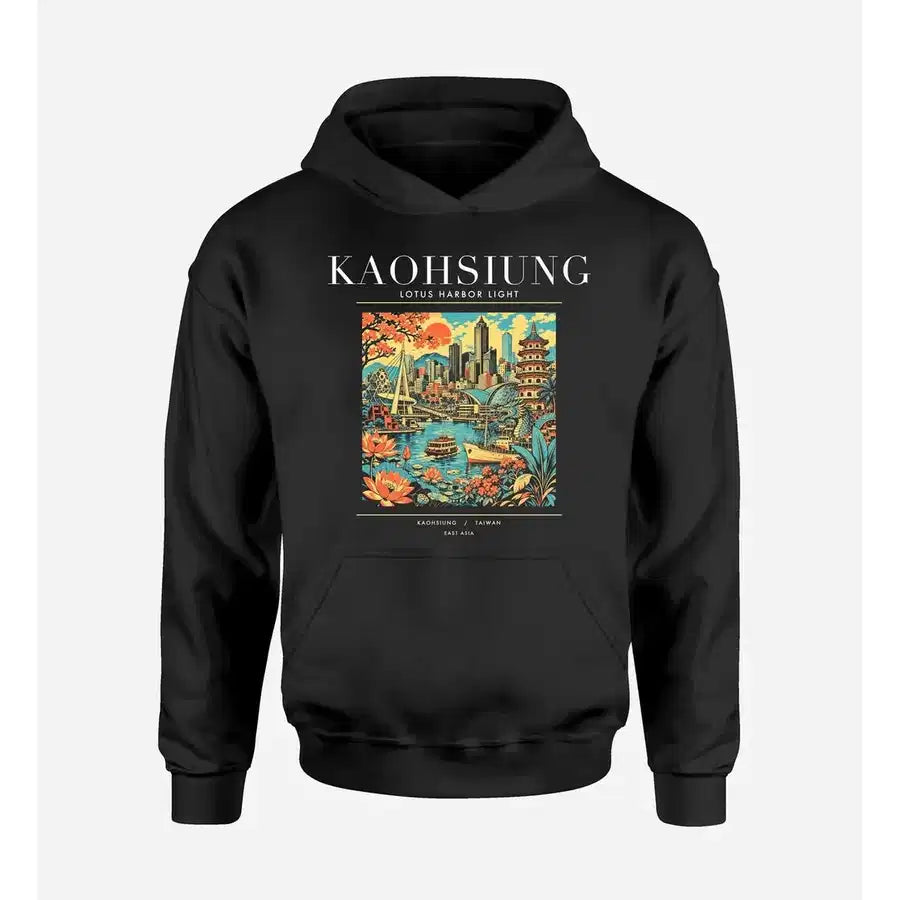 KAOHSIUNG - Poster - Premium Hoodie - Black