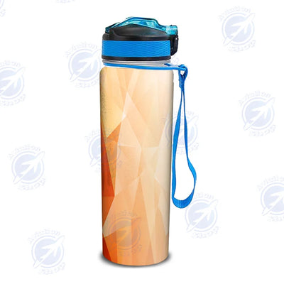 Modern Texture Sports aviation design on sport kettle, insulated bottle with sport spout.