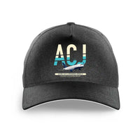 Thumbnail for Airbus ACJ319neo design on black printed hat
