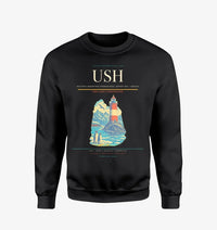 Thumbnail for Malvinas Argentinas International Airport (USH) design on black sweatshirt