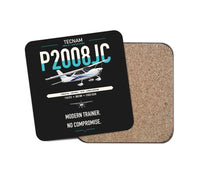 Thumbnail for Tecnam P2008JC NG design on black 1 piece coaster