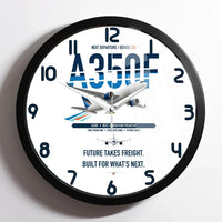 Thumbnail for Airbus A350F design on white framed wall clock