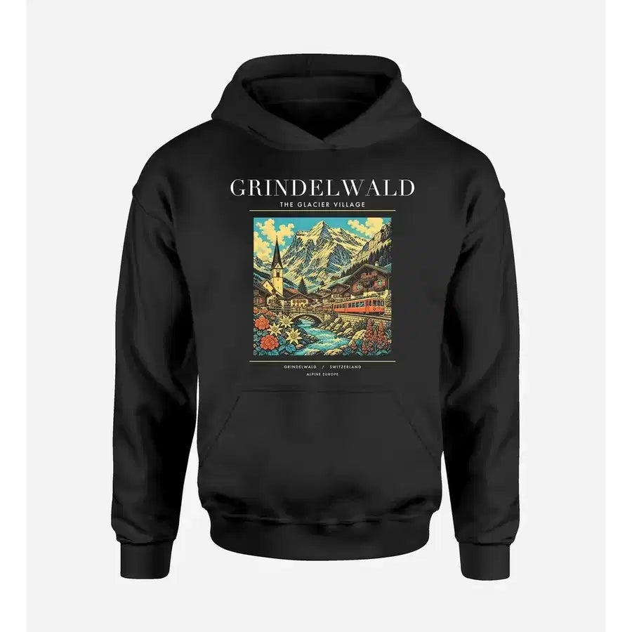 GRINDELWALD - Poster - Premium Hoodie - Black