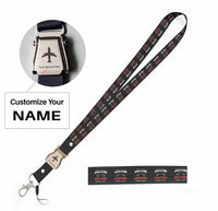 Thumbnail for Dispatcher seat belt lanyard - black with name