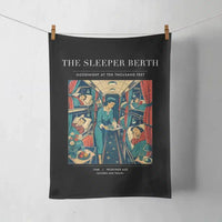 Thumbnail for VINTAGE G4216 - The Sleeper Berth - Designed Towels design on black