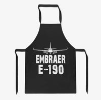 Thumbnail for Embraer E-190 & Plane aviation design on durable cotton blend kitchen apron.