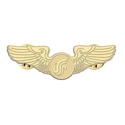 Air China Airlines aviation hollow pin in polished alloy.