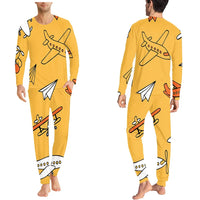 Thumbnail for Super Drawings of Airplanes men pajamas - view 1