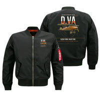 Thumbnail for Albatros D.Va design on black bomber jacket, double-side print