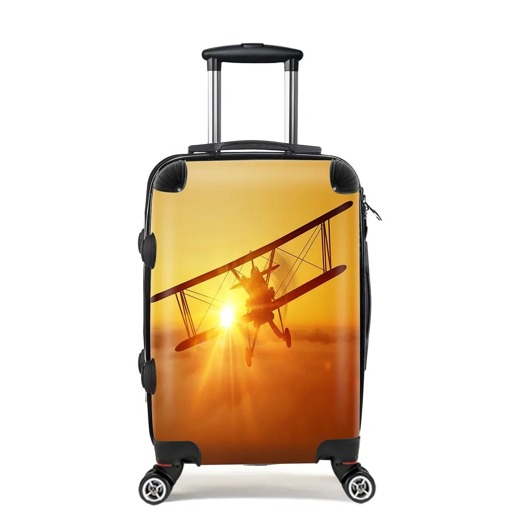 Flying is an Adventure Cabin Size aviation design luggage, durable shell construction.