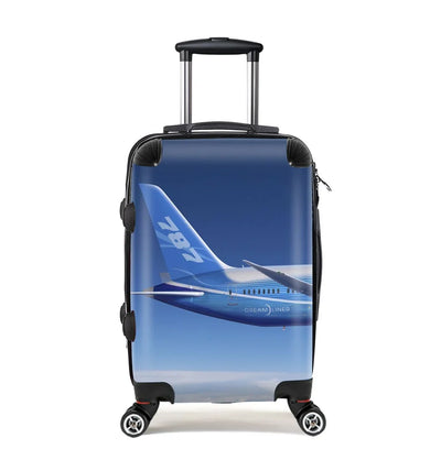 Boeing 787 Dreamliner Cabin Size aviation design luggage, durable shell construction.