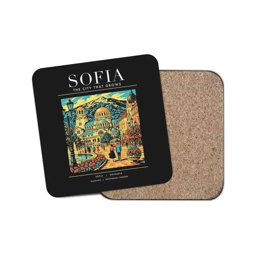 SOFIA - Poster - Coaster - Black