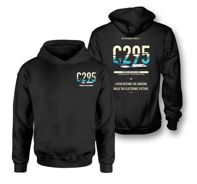 Airbus C295 SIGINT design on black hoodie