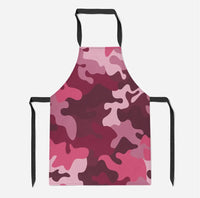 Thumbnail for Military Camouflage Red aviation design on durable cotton blend kitchen apron.