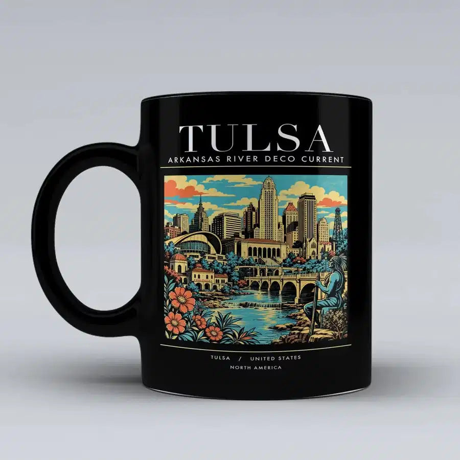 TULSA - Poster - Mug - Black