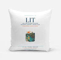 Thumbnail for Bill and Hillary Clinton National Airport (LIT) design on white pillow