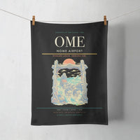 Thumbnail for Nome Airport (OME) design on black towel