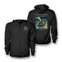 Thumbnail for VINTAGE G4105 - The Snow Clearers - Premium Zipped Hoodie design on black