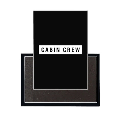 Cabin Crew Text aviation design magnet in strong neodymium core.