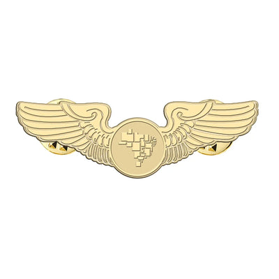 Azul Airlines aviation hollow pin in polished alloy.