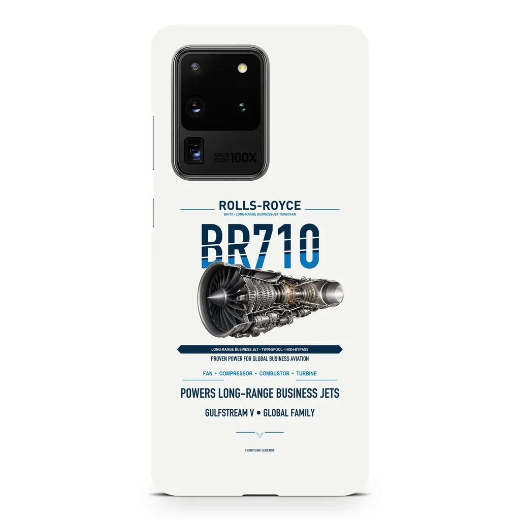 BR710 design on samsung case - white