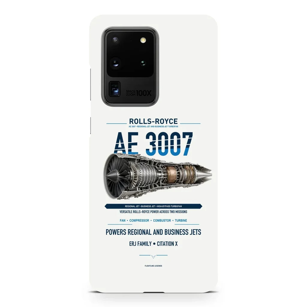 AE 3007 design on samsung case - white