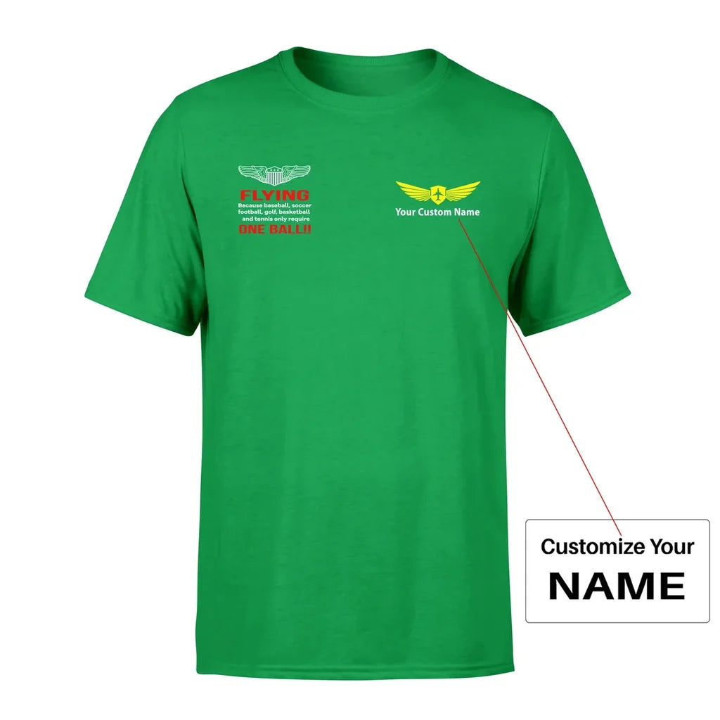 Customisable Flying One Ball T-Shirt - view 11