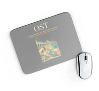 Thumbnail for Ostend-Bruges International Airport (OST) design on gray rectangle mouse pad
