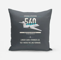 Thumbnail for Cessna Citation 560 - Citation V design on gray pillow