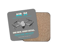 Thumbnail for DJI Air 2S design on gray 1 piece coaster