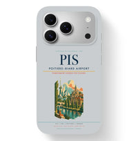 Thumbnail for Poitiers Airport (PIS) design on light gray iPhone 17 Pro MagSafe case