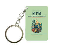Thumbnail for Maputo International Airport MPM Key Chain design on light green key chain