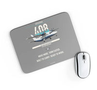 Thumbnail for Cessna 408 SkyCourier design on gray rectangle mouse pad