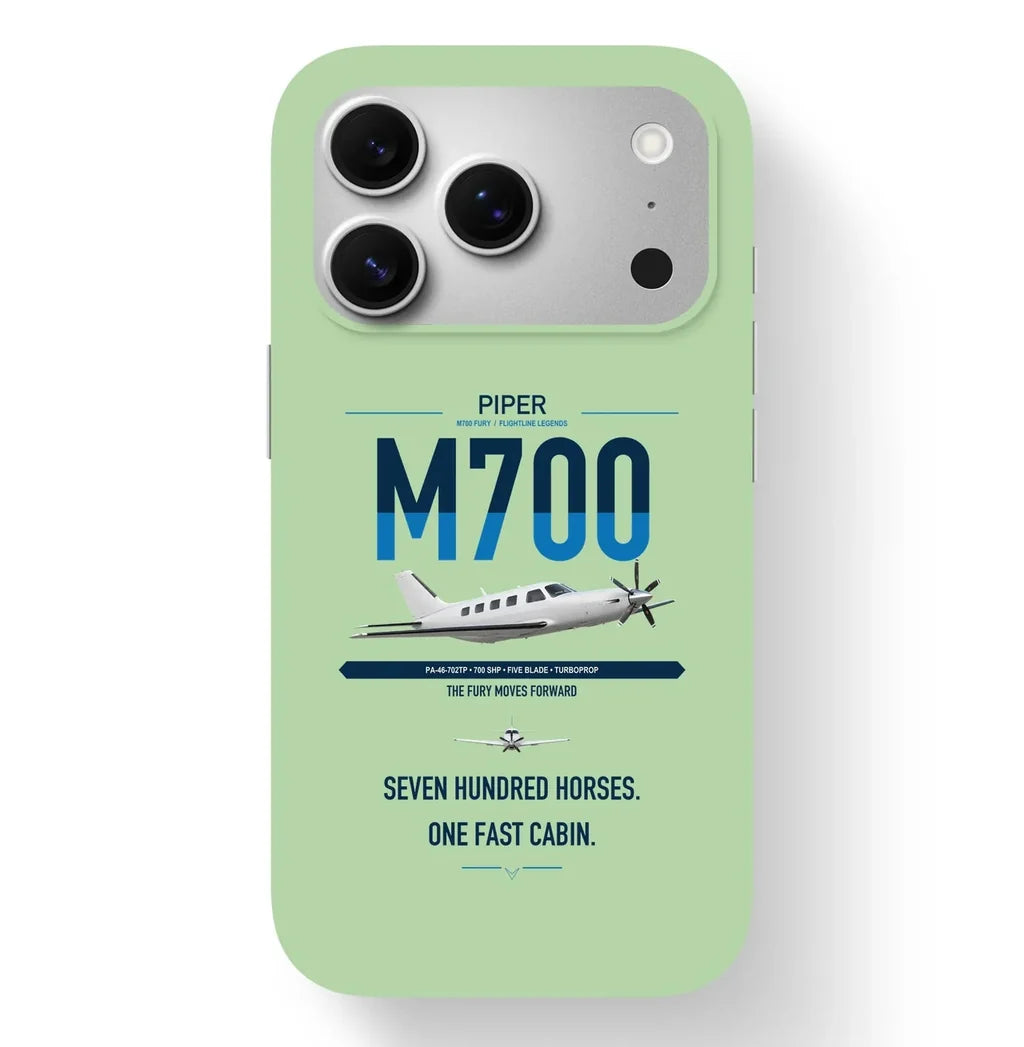 Piper M700 Fury design on light green magsafe iphone case, for iPhone 17 Pro