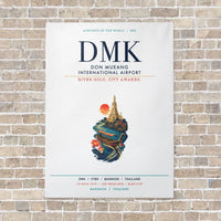 Thumbnail for Don Mueang International Airport Bangkok DMK vertical canvas print - no frame - white background