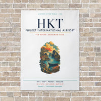 Thumbnail for Phuket International Airport HKT vertical canvas print - no frame - white background