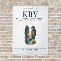 Thumbnail for Krabi International Airport KBV vertical canvas print - no frame - white background